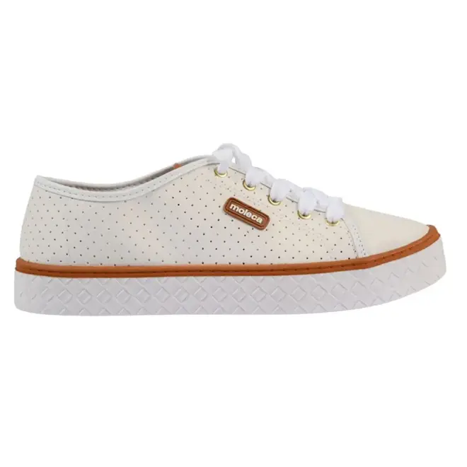 Tênis Sola Caixa Feminino Moleca - Branco
