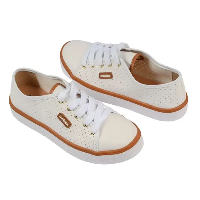 Tênis Sola Caixa Feminino Moleca - Branco