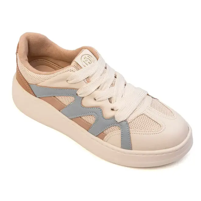 Tênis Casual Sola Caixa Modare Azul Metal Feminino