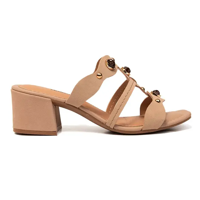 Tamanco Salto Dakota Capuccino Feminino