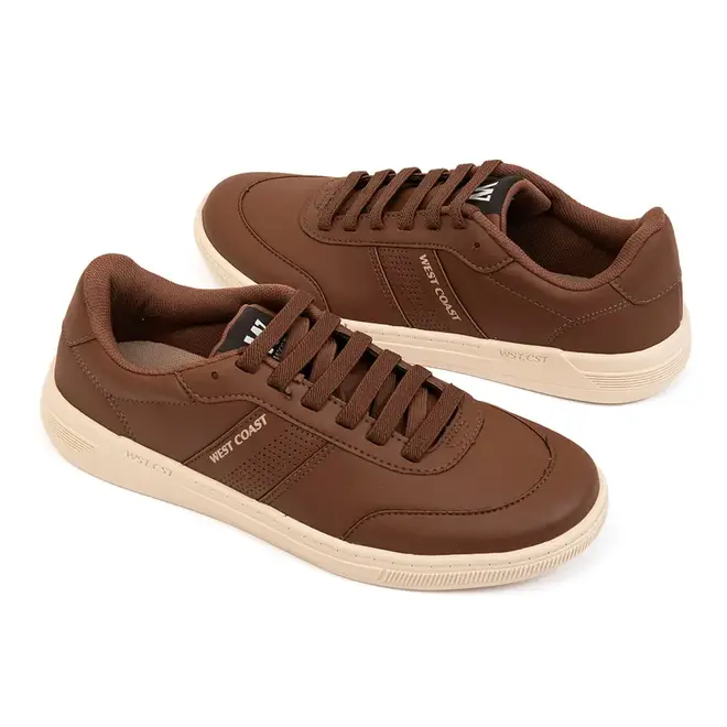 Sapatenis Casual West Coast Dallas Marrom Masculino