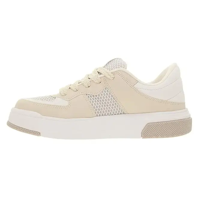 Tênis Casual Sola Caixa Vizzano Branco e Bege Feminino