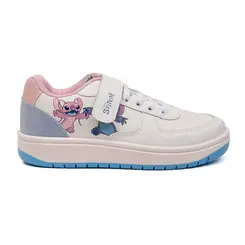 Tênis Disney Stitch Branco e Rosa Menina