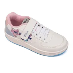 Tênis Disney Stitch Branco e Rosa Menina