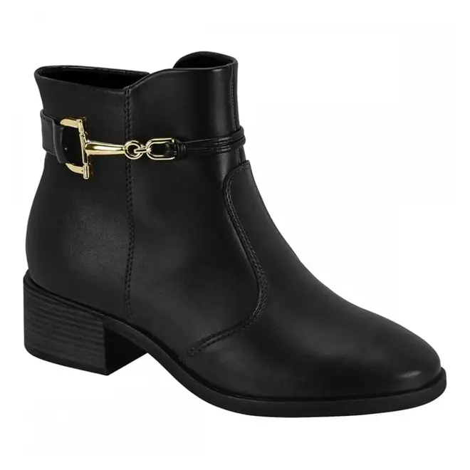 Bota Flats Beira Rio Preta Feminina