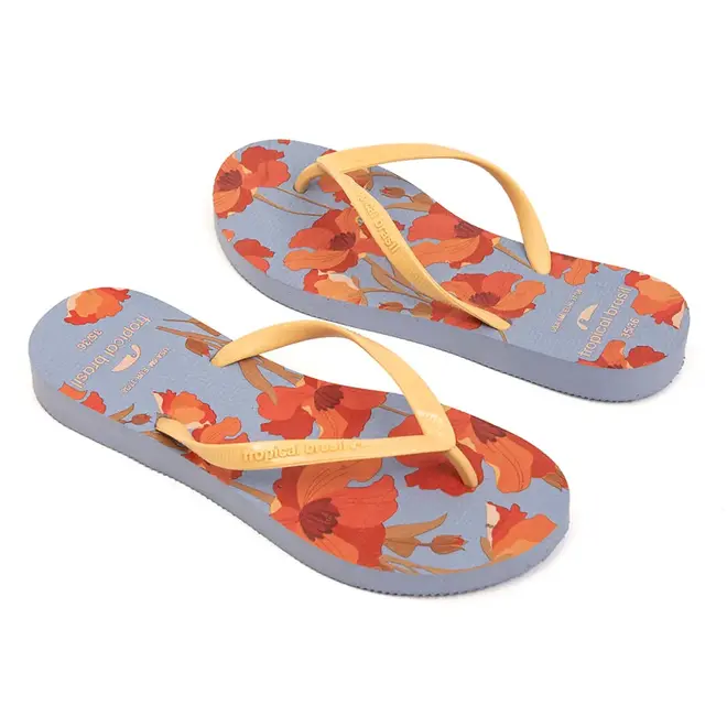 Chinelo Dedo Tropical Brasil Cream Feminino