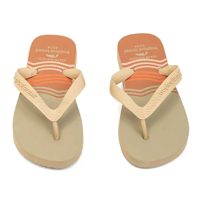 Chinelo Dedo Tropical Brasil Areia Feminino