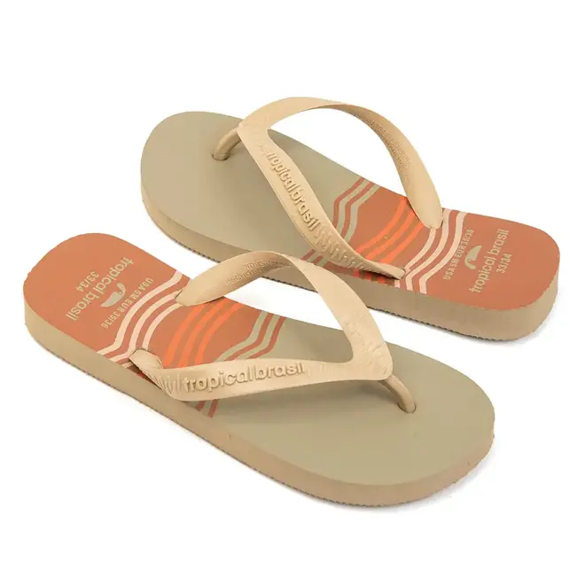 Chinelo Dedo Tropical Brasil Areia Feminino