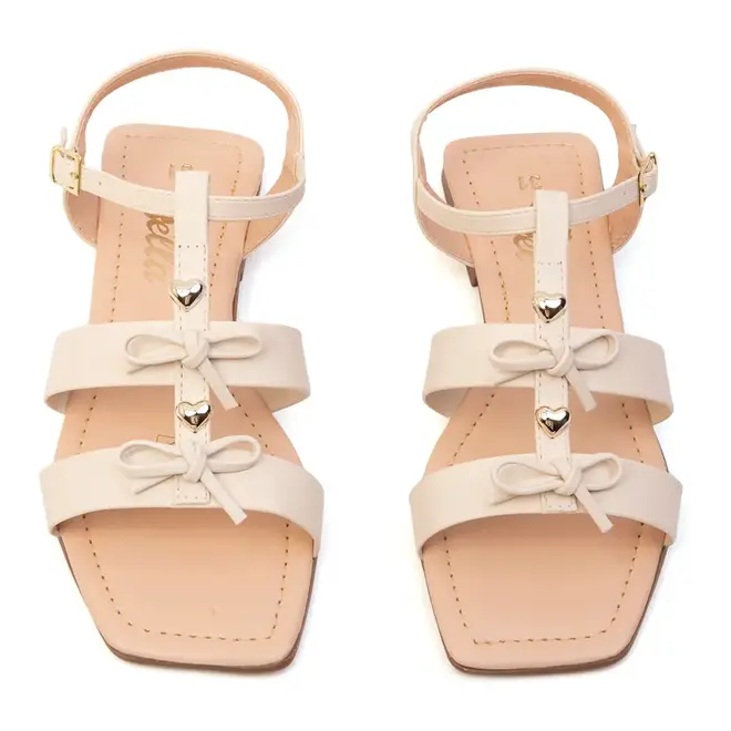 Sandália Bia Bella Off White Menina