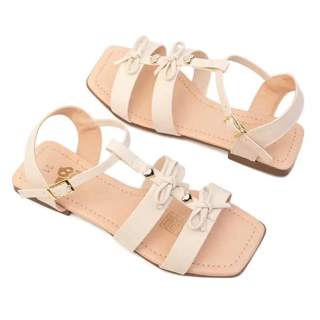 Sandália Bia Bella Off White Menina