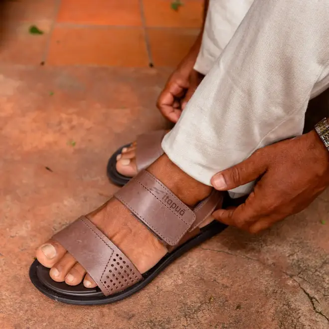 Sandália Flats Itapuã Café Masculina