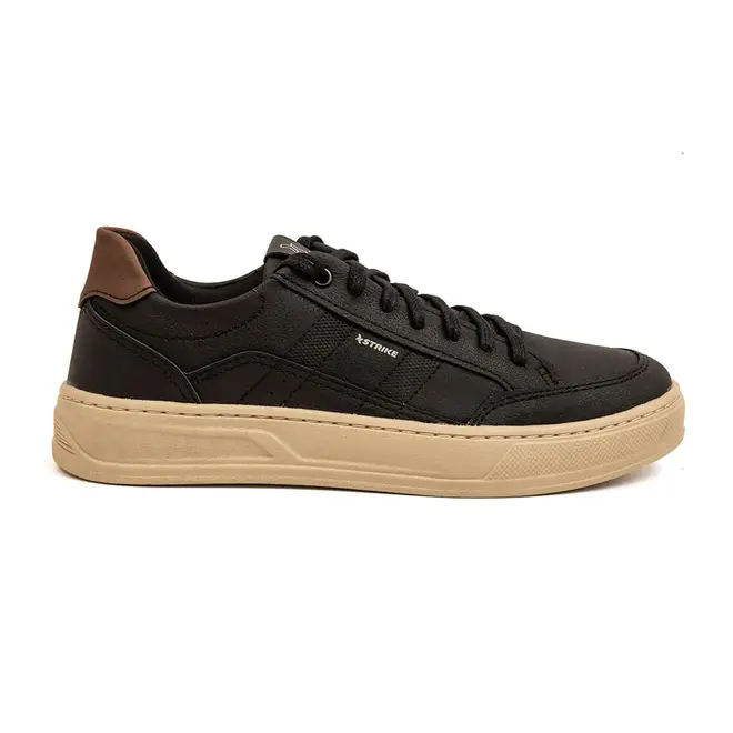 Tênis Casual Sola Caixa Strike Lands Preto Masculino