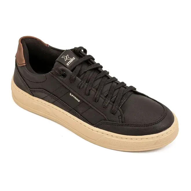 Tênis Casual Sola Caixa Strike Lands Preto Masculino