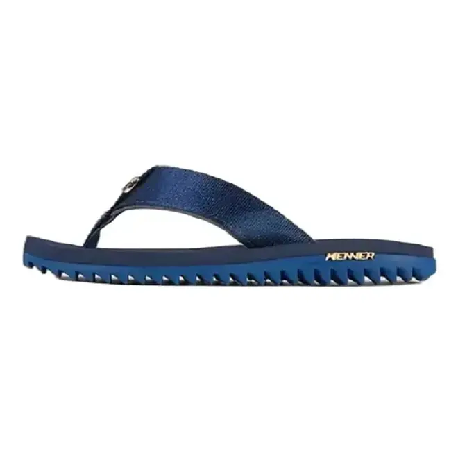 Chinelo Dedo Kenner Kivah Preto e Azul Masculino