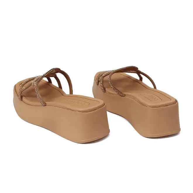Tamanco Anabela Beira Rio Nude Feminino