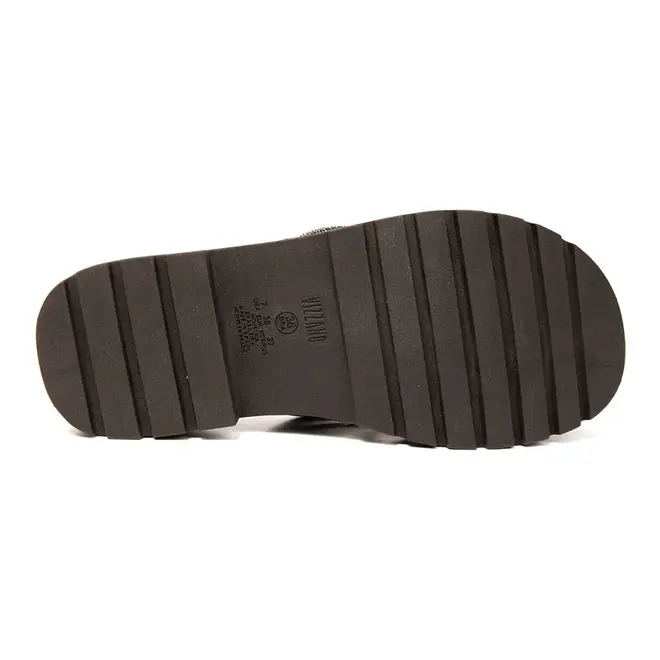 Papete Rasteira Vizzano Preto Feminina