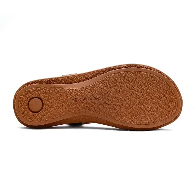 Sandália Flats New Face Âmbar e Caramelo Feminina
