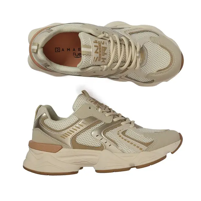 Tênis Casual Jogging Ramarim Boston Natural Feminino