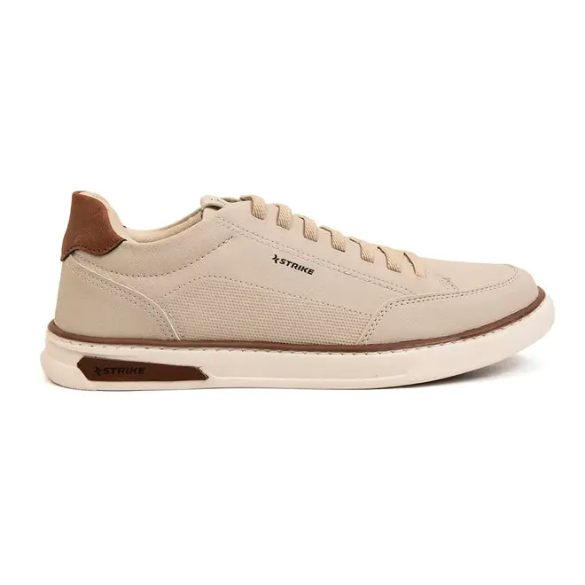 Sapatênis Casual Strike Nitro Bege Masculino
