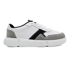 Tênis Casual Molekinho Branco e Preto Juvenil Masculino