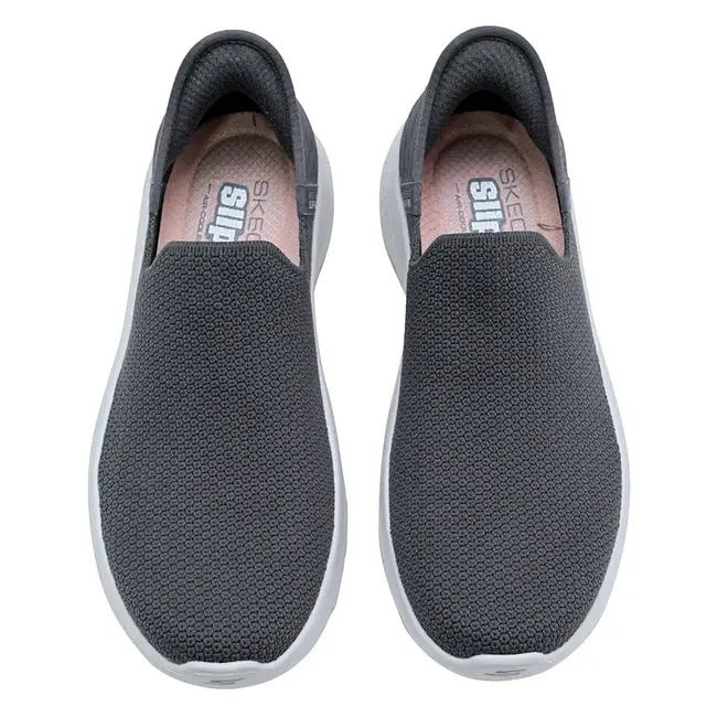 Tênis Esportivo Skechers Go Walk Flex Sunset Cinza Feminino