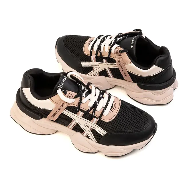 Tênis Casual Sola Caixa Ramarim Preto Feminino