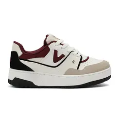 Tênis Casual Sola Caixa Via Marte Branco e Preto Feminino