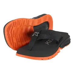 Chinelo Dedo Kenner Orak Preto e Laranja Masculino