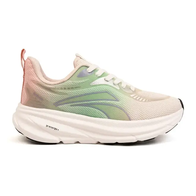 Tênis de Treino Kolosh Branco e Prata Feminino