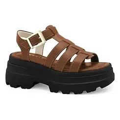 Rasteira Flatform Ramarim Toffee Feminino