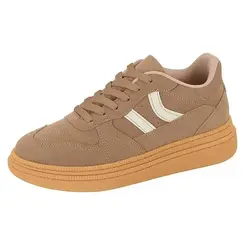 Tênis Casual Sola Caixa Moleca Nude Feminino