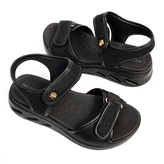 Papete Rasteira Modare Preto Feminino