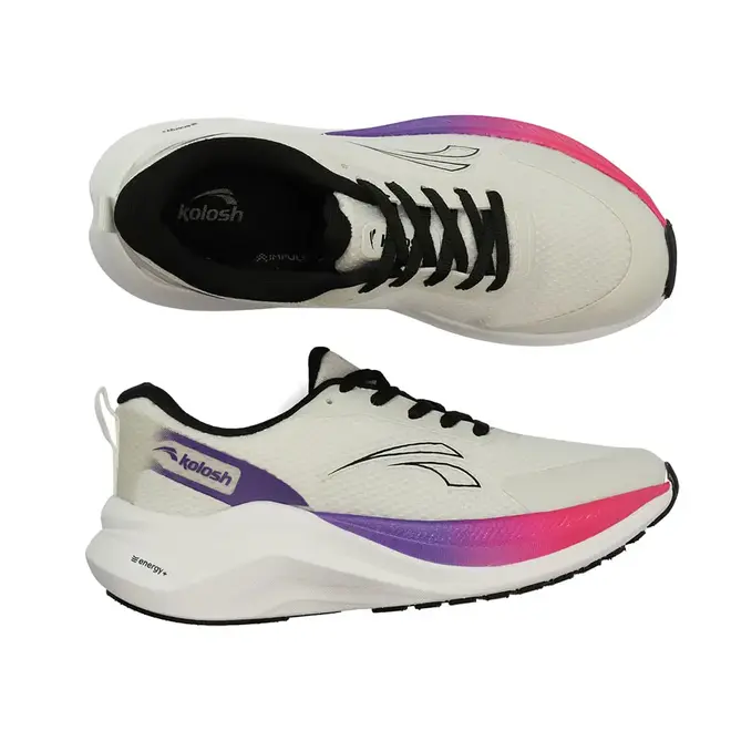 Tênis de Treino Kolosh Branco e Preto Feminino